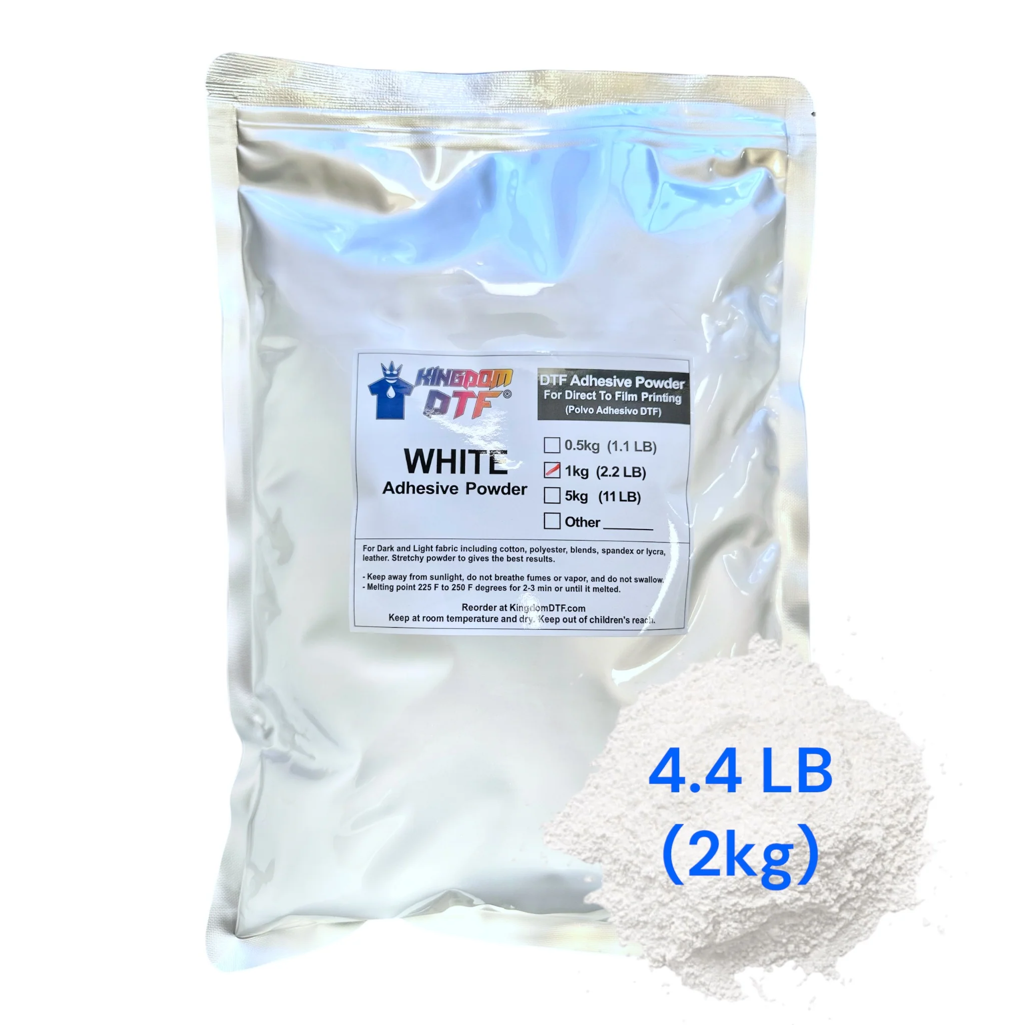 DTF Powder - Premium Adhesive Powder for DTF Printing - Image 4